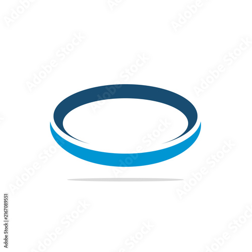 Blue Ring Orbit Logo Template vector design