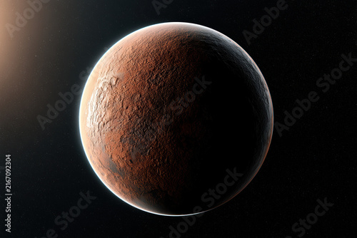 Red planet massive rocky surface space astronomy solar system cosmic science exploration mysterious atmosphere