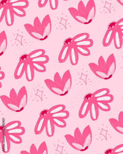 Pink floral pattern, seamless pattern, allure pattern, wallpaper design for fashion, textile, background.
