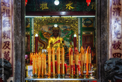Картината върху платно The Chow Sue Kong Chinese Shrine in China Town in City of Bangkok in Thailand
