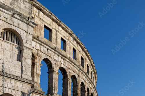 Photography Pula Arena Roman Amphitheater in Croatia