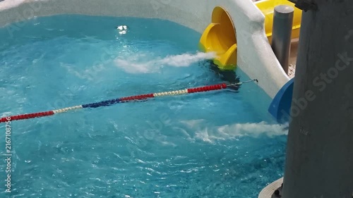 Swimming Pool Cleaning Tool in Clear Blue Water