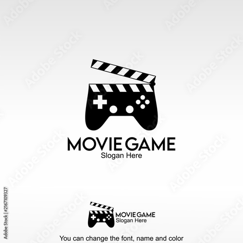 Movie Game Logo Template Design Vector