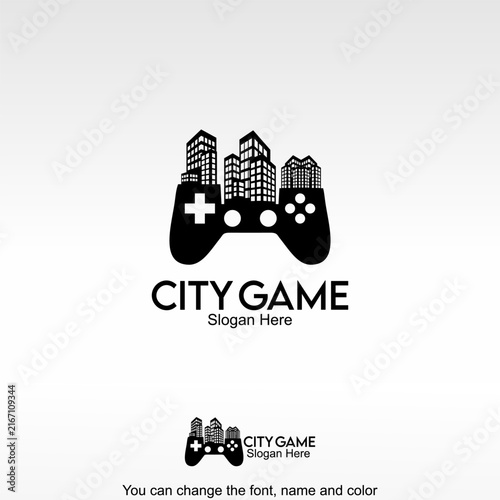 City Game Logo Template Design Vector