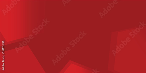 Abstract Red Geometric Polygon Background with Modern Gradient Design