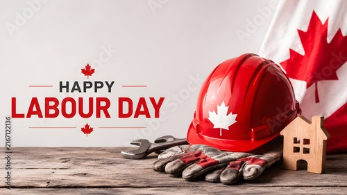 Celebrating Canada Labour Day on 7 September with Maple Leaf Honoring Workers and labours Nationwide