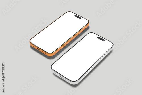 Smartphone Blank Mockup 3D Design