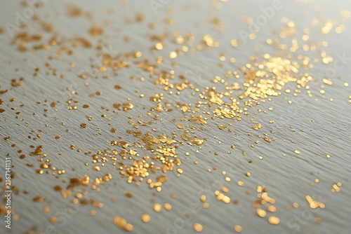 IA generated Japanese washi paper texture with gold leaf. Luxury stationery packaging background with soft diffused tactile detail.
