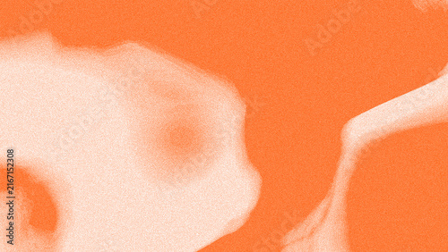 Abstract Orange Fluid Curve Background