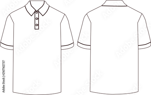 Classic Purple Polo Shirt Front And Back Design
