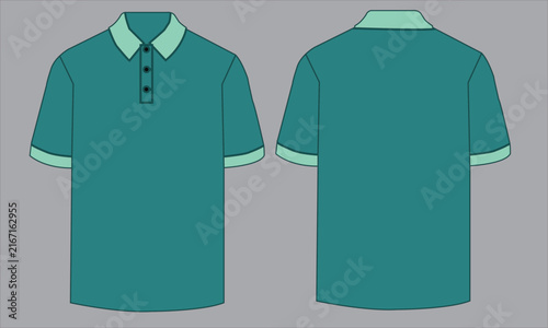 Classic Polo Shirt Front And Back Design