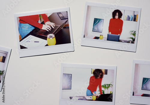 Mockup of Polaroids