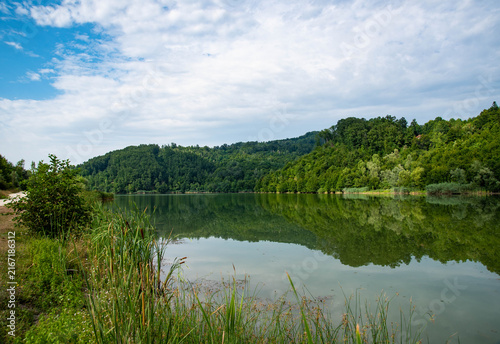 View of Mezgraja lake, Bosnia andHherzegovina. Beautiful nature.