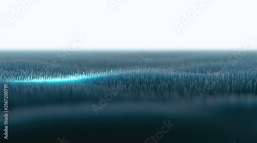 Abstract Blue Wave Energy Flow Background.