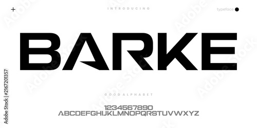 Modern Geometric Font for Technology Logo Branding and Digital Design