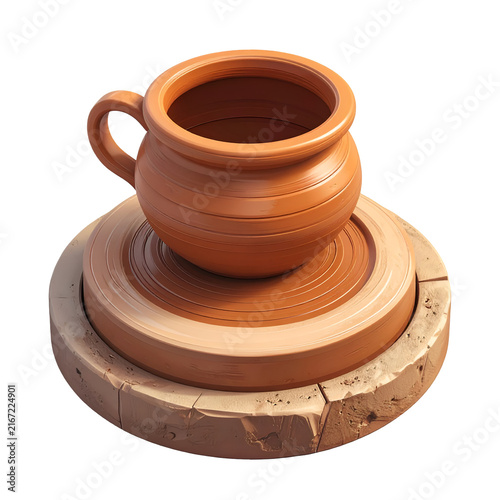 Handmade Craft Scene Isometric Render