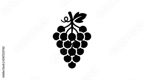 Vector illustration of grapes fruit icon on a transparent background