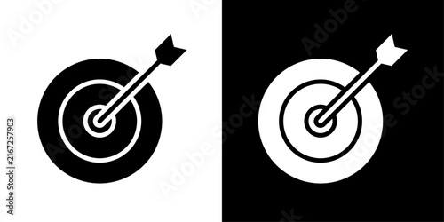 Minimal magnifying glass icons featuring an ascending bar chart, representing business analysis, market research, financial growth, data analytics, and performance tracking.