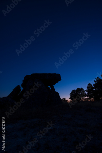 Obraz na płótnie Dolmen Anta de Fonte Coberta near Alijo, Vila Cha, Portugal