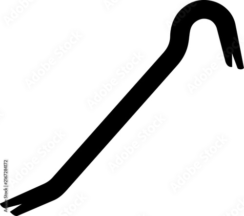 Crowbar rescue tool icon
