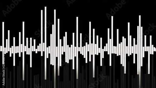 Abstract sound wave patterns in motion against a dark background with subtle light shifts