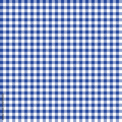 Navy Blue gingham check pattern background, cute seamless pastel grid texture