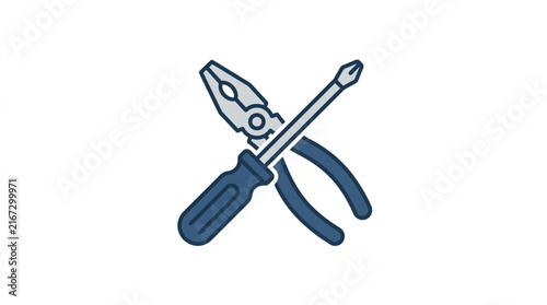 Foto vector illustration of a fork