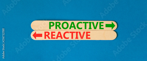 Canvastavla Proactive and reactive symbol