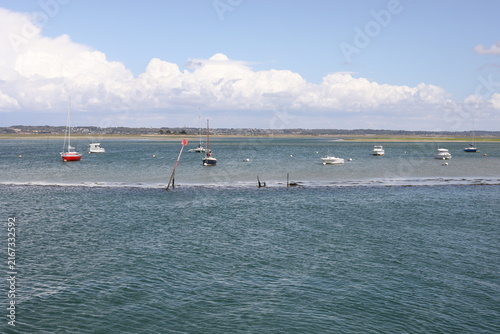  Le Croisic, France - August 21, 2026. A view of the beautiful lagoon 