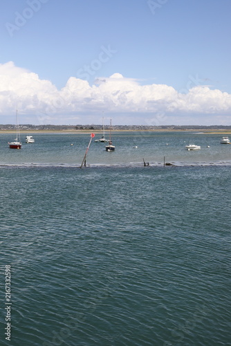  Le Croisic, France - August 21, 2026. A view of the beautiful lagoon 