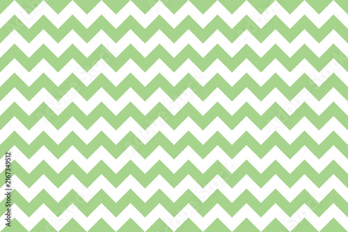 Принти на полотні PaleGreen and white color Zig zag seamless pattern.