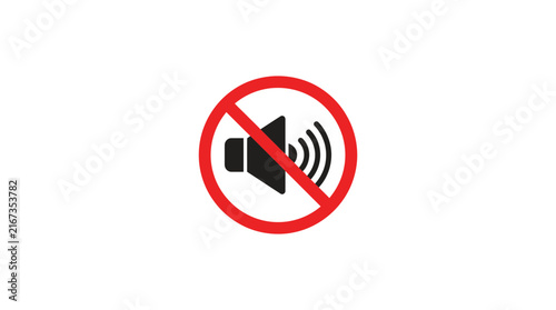 Isolated No Sound Icon on Transparent Background