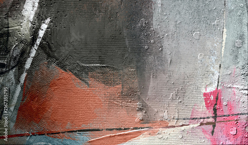 Obraz na płótnie Contemporary Abstract Texture Color Study