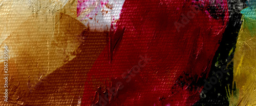 Energetic Red Abstract Oil Texture