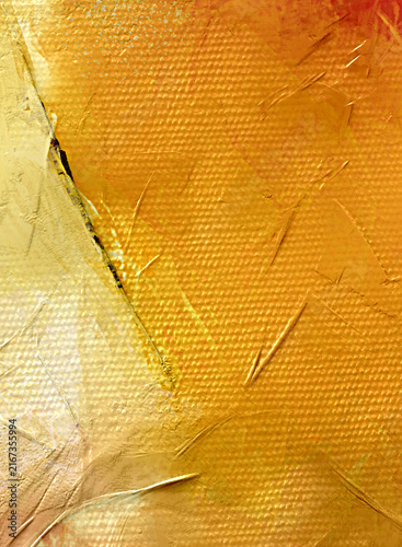 Golden Ochre Abstract Texture Detail