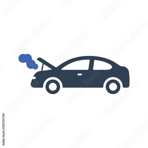 Broken down car icon