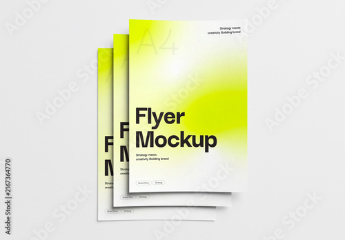 Stacked Flyer Mockup