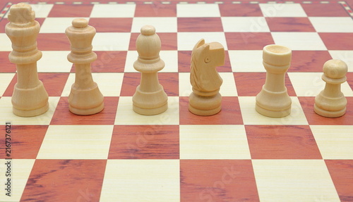 Fotografía Wooden chess game