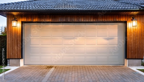 modern new garage door sectional door
