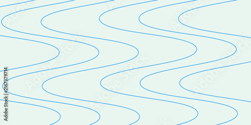 Photography Blue wavy diagonal lines of varying thickness flowing across a cream background, wave pattern texture resembling water ripples or fabric, soft calming abstract illustration