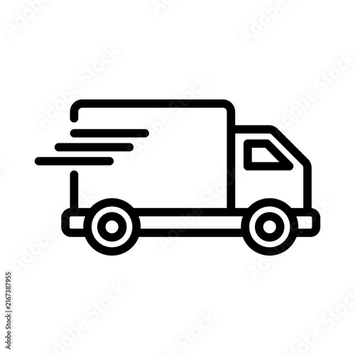 Shipping vector line icon