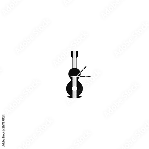 Noodles with acoustic guitar restaurant logo.