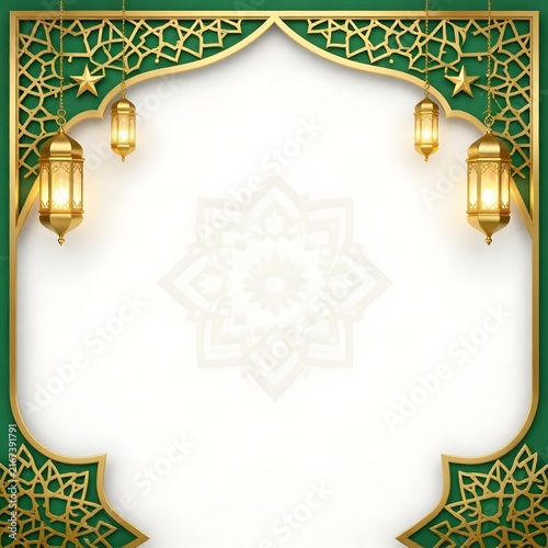 Elegant Islamic Greeting Card Background