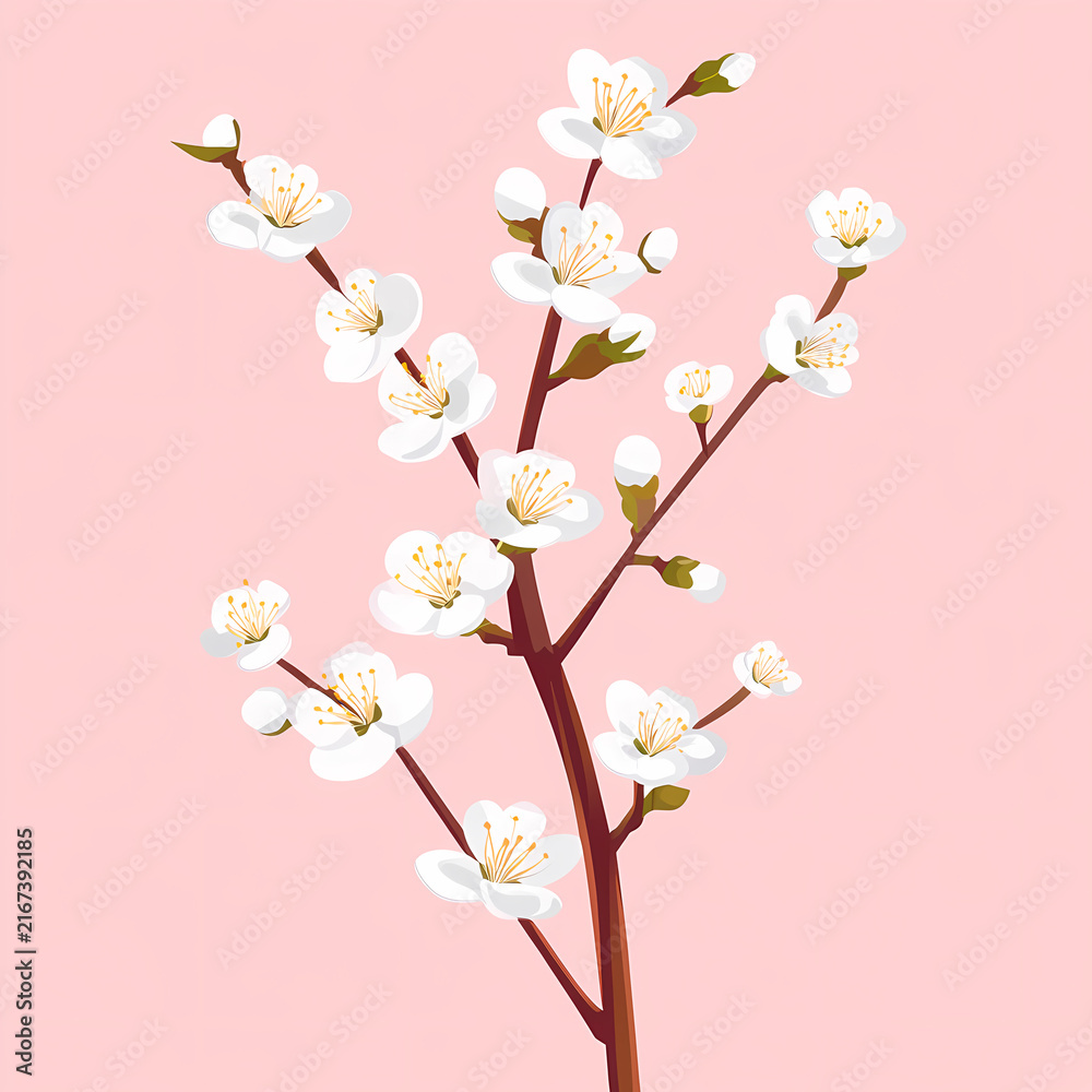 Fototapeta premium Beautiful Spring Blossoms on a Branch