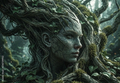 Forest Spirit Tree Woman Fantasy Art