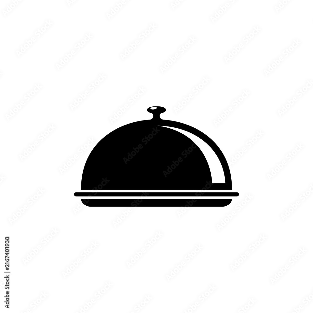 Fototapeta premium FOOD TRAY LOGO DESIGN ON WHITE BACKGROUND 