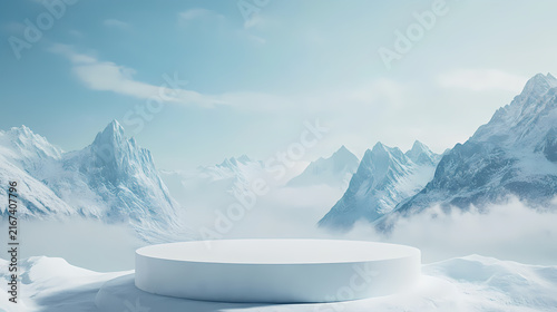Winter Mountain Product Display Platform