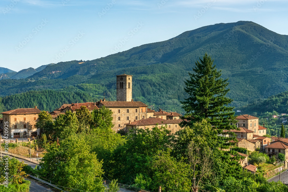 Fototapeta premium San Romano in Garfagnana Village View Lucca Tuscany