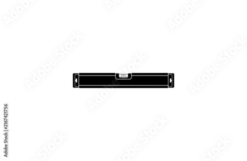 Modern Minimalist Black Rectangular Vector Icon