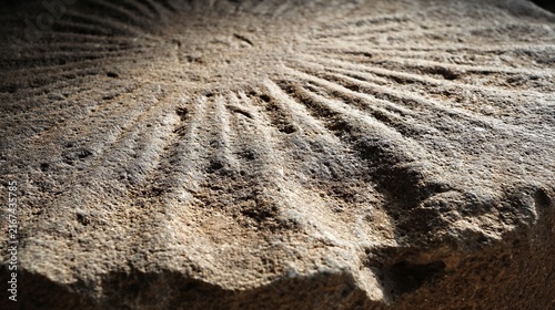 Old Millstone Radial Groove Texture